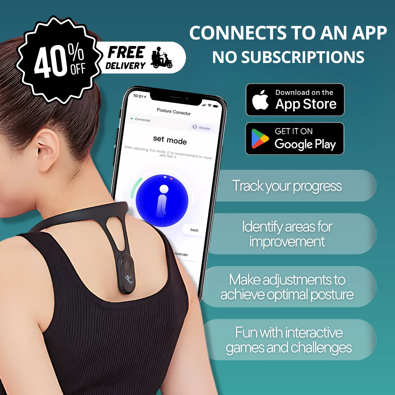 PosturePal® Smart Posture Trainer